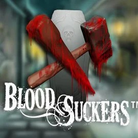 Official Slots logo: Blood Suckers by NetEnt at Betcave Casino