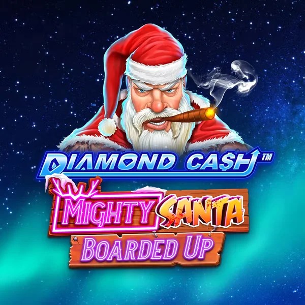 Diamond Cash Mighty Santa Boarded Up logo by Greentube at Betcave Casino